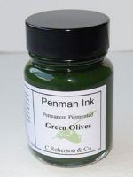 Penman Permanent Pigmented Ink - Green Olives