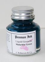 Roberson's Penman Liquid Gouache Ink Malachite Green