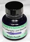 J & T's Acrylic Ink 30ml - Bright Purple