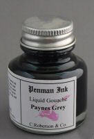 Roberson's Penman Liquid Gouache Ink Paynes Grey