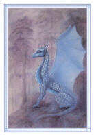 Merl Dragon Greetings Card