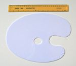 Large Oval Flat Palette with thumb hole