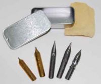 Vintage Nib Set in Slide Opening Tin