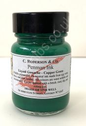 Roberson's Penman Liquid Gouache Ink Copper Green 30ml